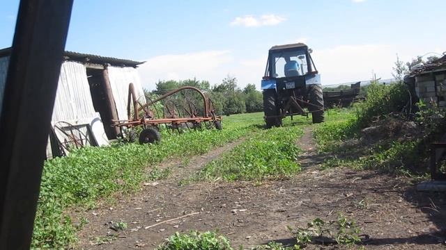 ГВК-6 | Настраиваю грабли-ворошилки на валкование || РУССКОЕ ПОЛЕ || смотреть онлайн