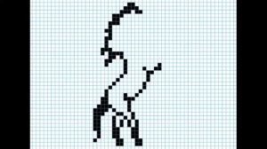 Как нарисовать коня по клеточкам