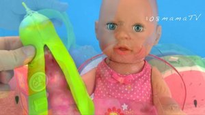 Не Хочет Сидеть На Горшочке Мультики Как Мама Играет в Куклы  Беби Анабель 108мама тв