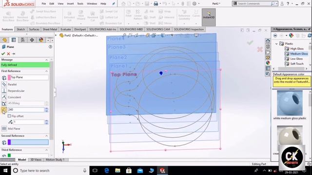 create the semifinished Water Container☺️ #Solidworktutorial #tutorial13