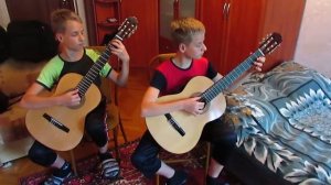"ЖУРАВЛИ" НА ГИТАРЕ ДУЭТ