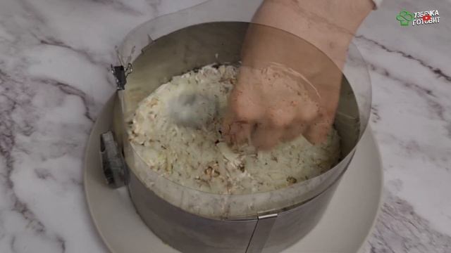 БЕСПОДОБНО ВКУСНЫЙ ПРАЗДНИЧНЫЙ САЛАТ‼️ Салат прослойка без мясо. УЗБЕЧКА ГОТОВИТ..