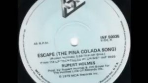 Rupert Holmes Escape If You Like Pina Coladas