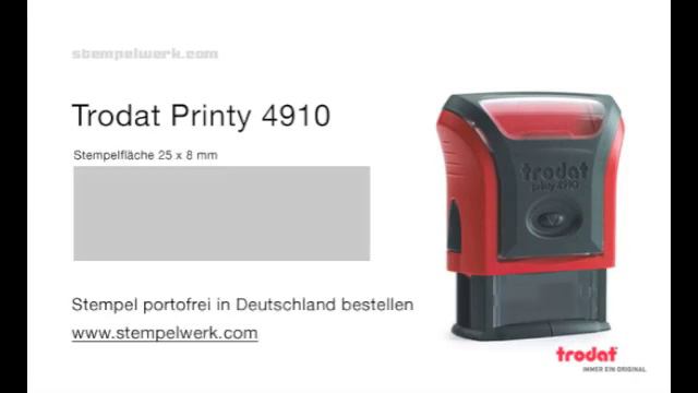 Trodat Printy 4910 Stempel смотреть онлайн