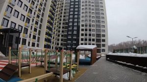 Выход со второго этажа на стилобат ЖК Москвичка Гранель