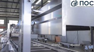 Автоматическая линия обжарки продуктов нагетсов, котлет, гамбургеров, полуфабрикатов и прочих