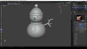 Blender 4.0 Курс для новичков - Снеговик. Урок 3. Скульптинг в блендер, основные кисти. Детализация