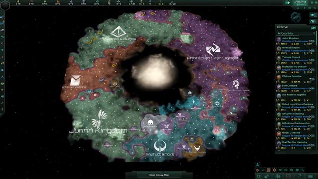 Stellaris Timelapse: Crisis Strength x25 смотреть онлайн