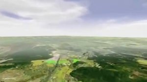 футаж полёт над землёй