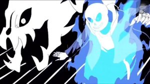 Chara vs Sans(сильнее чем ты чара)