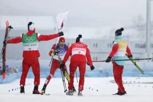 Великий триумф в эстафете. Лыжные гонки. Олимпиада 2022.