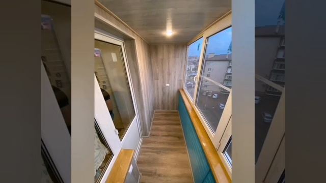внутренняя отделка балкона ламинатом. Краснодар