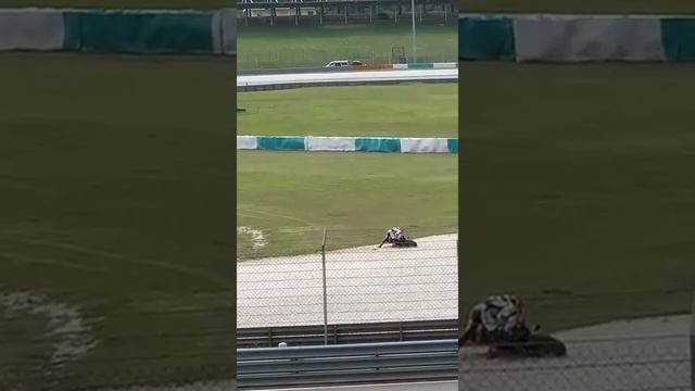 Marc Marquez corner mishap Sepang Test 2022