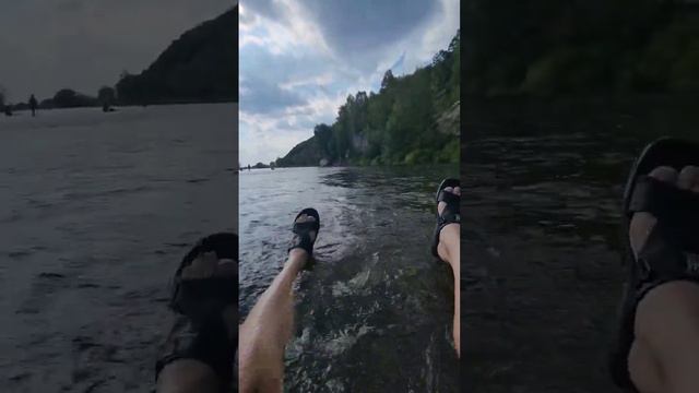 Абзановский водопад. Пляж. Находится на реке инзер. Теплая вода #teplo смотреть онлайн