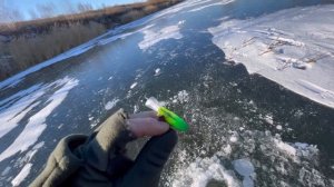 Первый лёд! Трудовая рыбалка в Липецкой области!