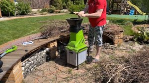 Показываем работу веткоизмельчителя GREENWORKS ??