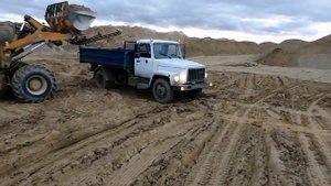 Газ 3309 самосвал, Поездка за щебнем, загрузил 5 тонн щебня 20*40
