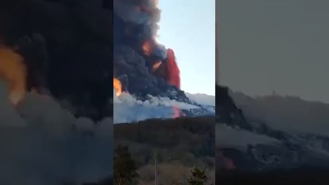 В Европе проснулся вулкан Этна, Италия