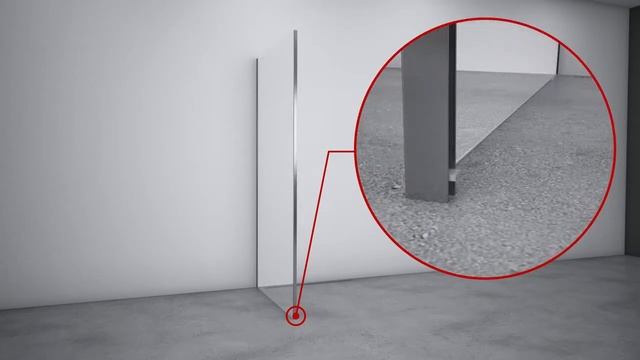 Установка (монтаж) стеклянной перегородки Ravak Walk In Wall