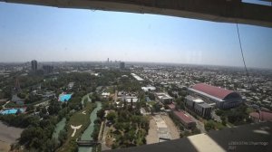 Ташкентская Телебашня. Ташкент, Узбекистан. Вид с высоты. UZBEKISTAN, TASHKENT