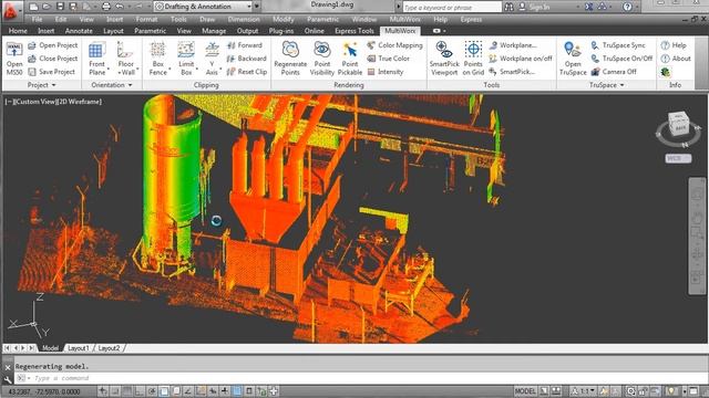 Modeling to Field Layout Workflow: Custom Orientation (Leica MultiWorx for AutoCAD & Civil 3D)