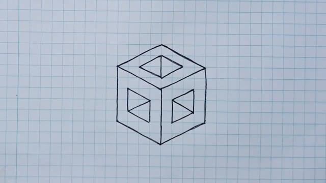 3d drawing box free hand | How to draw 3d drawing | Optical illusion 3d drawing | Easy draw 3d art смотреть онлайн