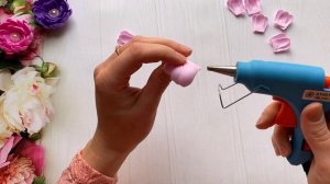 Смотрите какие Цветы из фоамирана получились из прямоугольника! Flores de Foami / DIY Foam Flowers