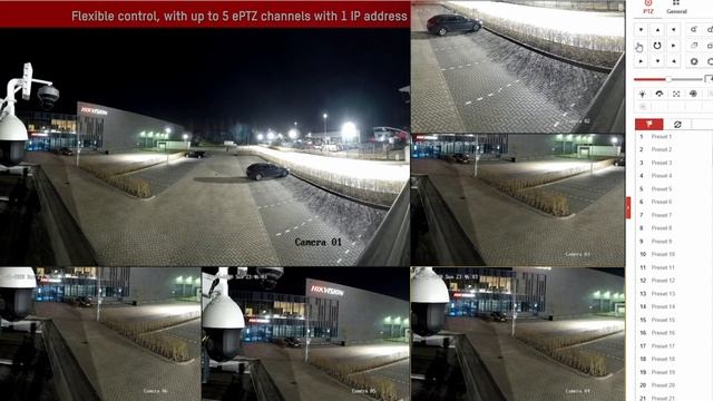Hikvision Multisensor PanoVu camera performance demo - DS-2CD6944G0 смотреть онлайн
