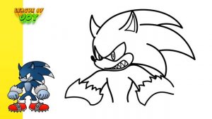 How to DRAW SONIC THE WEREHOG - Sonic the Hedgehog - step by step