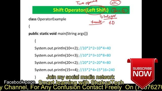 Operator||Binary operator||Arithmetic,Shift Operator with Example||Java programming Series||Lec-06