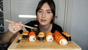 СУШИ РОЛЛЫ/ МУКБАНГ/ 10000 ПОДПИСЧИКОВ/sushi, rolls/mukbang/no asmr/не асмр
