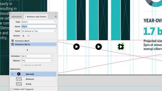 Learn how to animate bar graphs in Adobe InDesign