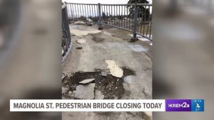 WSDOT closes Magnolia St. Pedestrian bridge