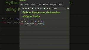 #python Iterate over dictionary using for loops || #coding