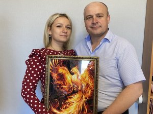 огненный ФЕНИКС // алмазная мозаика