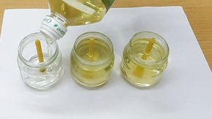 Свеча длительного горения из стеклянной банки. Свеча которая будет гореть очень долго.