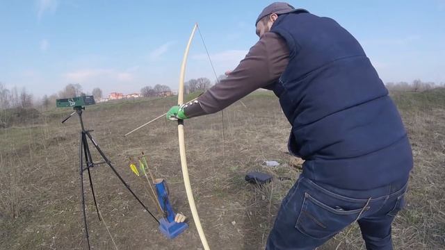 Английский длинный лук / English longbow (луки 35, 40 и 100 lb от мастерской Upperwood)