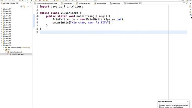 Java 71. Cách ghi dữ liệu dạng văn bản vào file trong lập trình Java смотреть онлайн