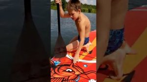 Обзор на надувную лодку SUP Feath-R-Lite!!!?