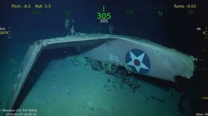 Самолет авиагруппы авианосца "Лексингтон" на дне Тихого океана