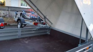 Легковой прицеп МЗСА 817717 с пластиковой крышкой с пружинами либо с амортизаторами. Видео обзор