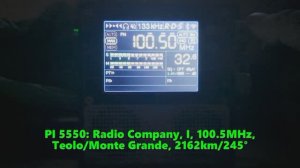 23.06.2024 18:52UTC, [Es], Radio Company, Италия, 100.5МГц, 2162км