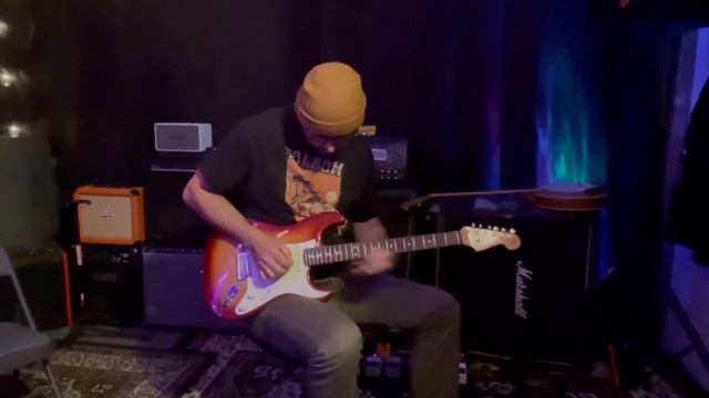 Blues delay Guitar solo with a Fender Stratocaster смотреть онлайн