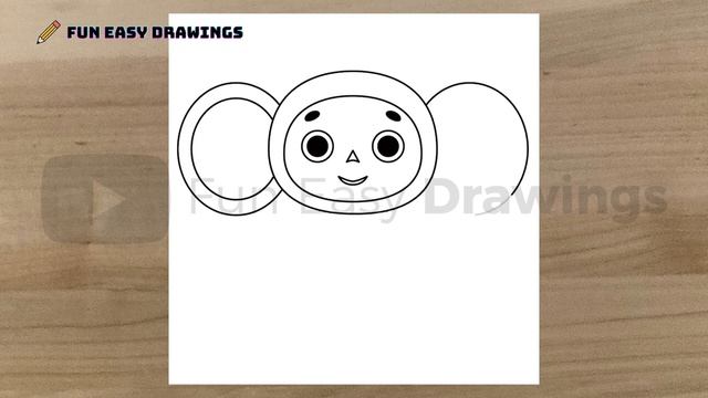 How to Draw Cheburashka Easy - Fun Easy Drawings | Как легко нарисовать Чебурашку #FunEasyDrawings