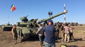 На съемочной площадке фильма «Ополченочка»