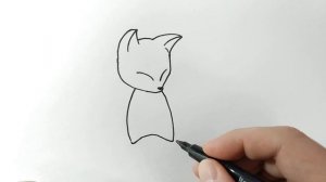 Как очень легко нарисовать лисёнка !