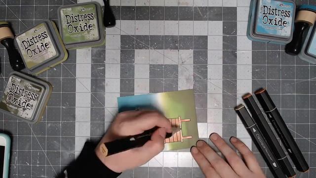 Ink Blended Outdoor Scene with Distress Oxides + The Hedgehog Hollow August 2020 Box смотреть онлайн