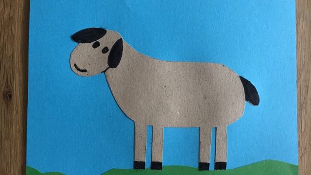 Детская аппликация барашек из макарон смотреть онлайн