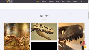 Dino Museum Website Template TMT Takehiko Carol