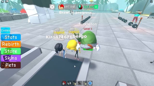 ПОТЕРЯЛ СИЛУ И СТАЛ НУБИКОМ КАЧКОМ! ТРОЛЛИНГ КАЧКОВ в Симулятор Качка 5 роблокс смотреть онлайн